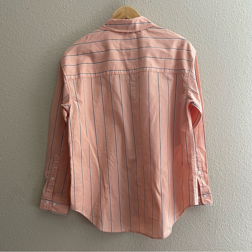 VELVET & HEART RANDALL Button up STRIPE Peach SHIRT - Picture 4 of 14
